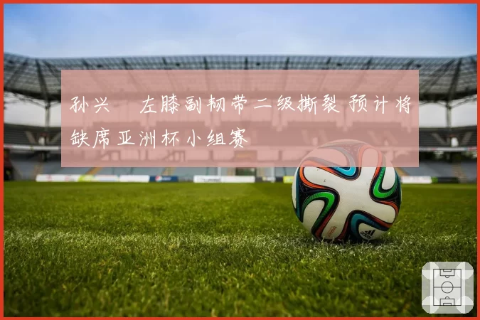 孙兴慜左膝副韧带二级撕裂 预计将缺席亚洲杯小组赛